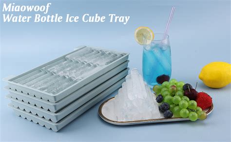 water bottle ice cube tray nearby